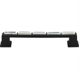 Atlas Homewares 342-BL Legacy Crystal Pull 5-1/16" Center to Center Matte Black
