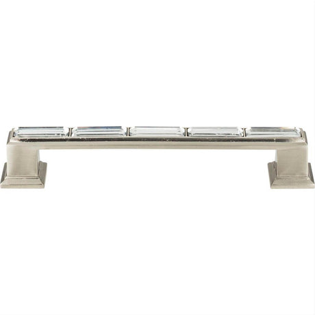 Atlas Homewares 342-BRN Legacy Crystal Pull 5-1/16" Center to Center Brushed Nickel