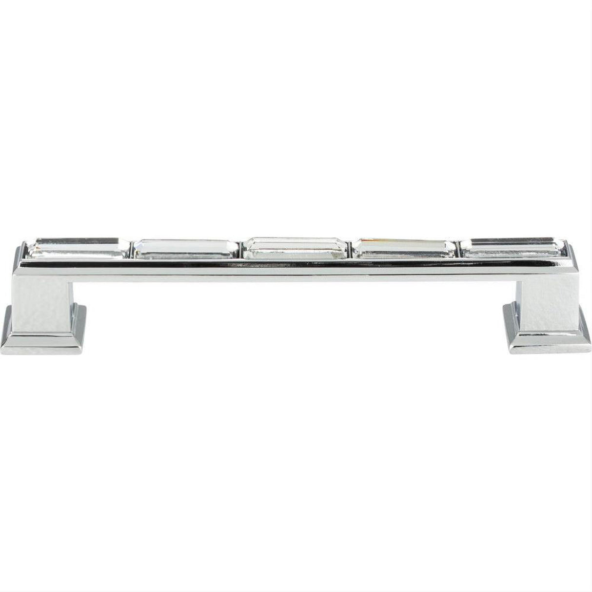 Atlas Homewares 342-CH Legacy Crystal Pull 5-1/16" Center to Center Polished Chrome