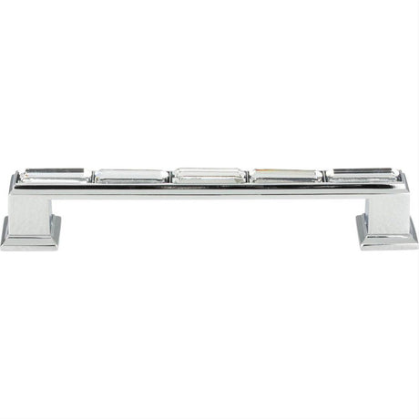 Atlas Homewares 342-CH Legacy Crystal Pull 5-1/16" Center to Center Polished Chrome