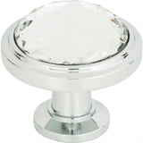 Atlas Homewares 343-CH Legacy Crystal Round Knob 1-5/16" Polished Chrome