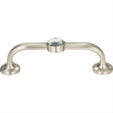 Atlas Homewares 344-BRN Legacy Crystal Bracelet Pull 3" Center to Center Brushed Nickel