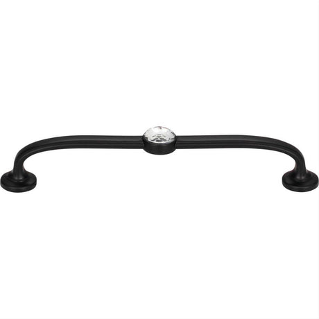 Atlas Homewares 345-BL Legacy Crystal Bracelet Pull 5-1/16" Center to Center Matte Black