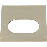 Atlas Homewares 364-BRN Modern Square Edge Tab Pull 1-1/4" Center to Center Brushed Nickel