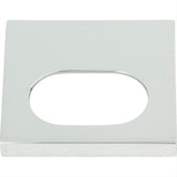 Atlas Homewares 364-CH Modern Square Edge Tab Pull 1-1/4" Center to Center Polished Chrome