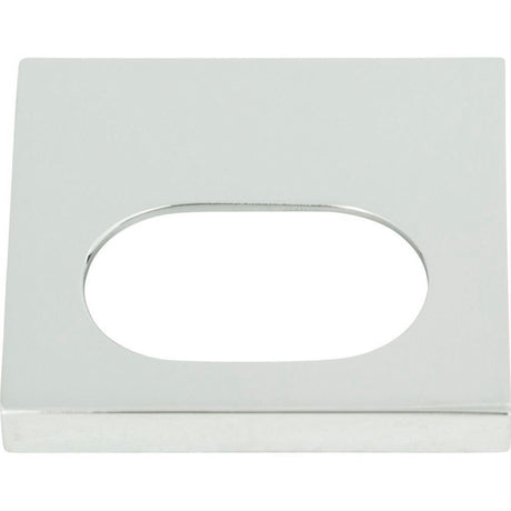 Atlas Homewares 364-CH Modern Square Edge Tab Pull 1-1/4" Center to Center Polished Chrome