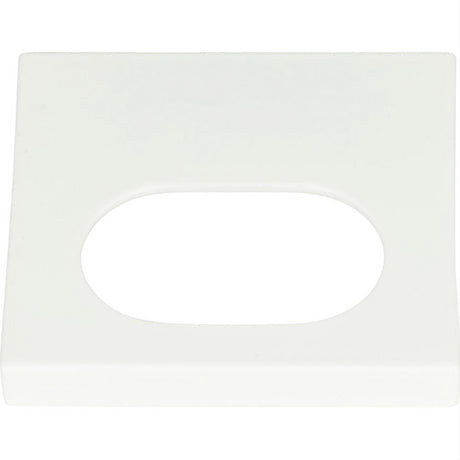 Atlas Homewares 364-WG Modern Square Edge Tab Pull 1-1/4" Center to Center White Gloss