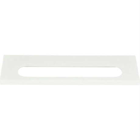 Atlas Homewares 365-WG Modern Square Edge Tab Pull 5-1/16" Center to Center White Gloss