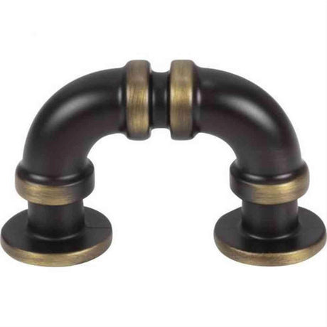 Atlas Homewares 366-CFB Steam Punk Finger Pull 1-5/16" Center to Center Cafe Bronze