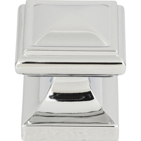 Atlas Homewares 370-CH Wadsworth Knob 1-1/4" Polished Chrome