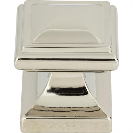 Atlas Homewares 370-PN Wadsworth Knob 1-1/4" Polished Nickel