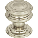 Atlas Homewares 376-BRN Campaign Round Knob 1-1/4" Brushed Nickel