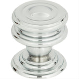 Atlas Homewares 376-CH Campaign Round Knob 1-1/4" Polished Chrome