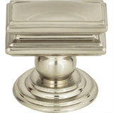 Atlas Homewares 377-BRN Campaign Rectangle Knob 1-1/2" Brushed Nickel