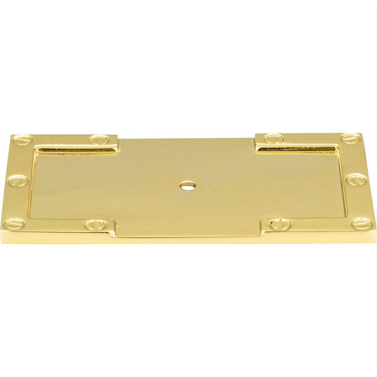 Atlas Homewares 378-PB Campaign L-Bracket Backplate Polished Brass
