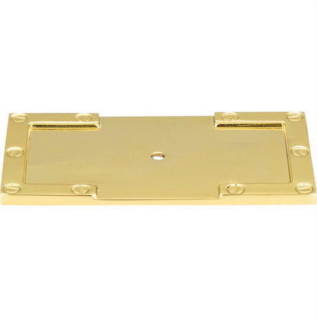 Atlas Homewares 378-PB Campaign L-Bracket Backplate Polished Brass