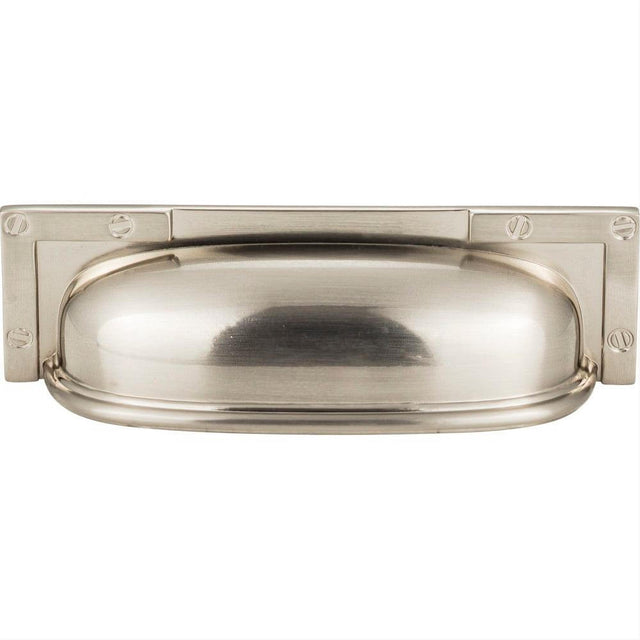 Atlas Homewares 382-BRN Campaign L-Bracket Cup Pull 3-3/4" Brushed Nickel
