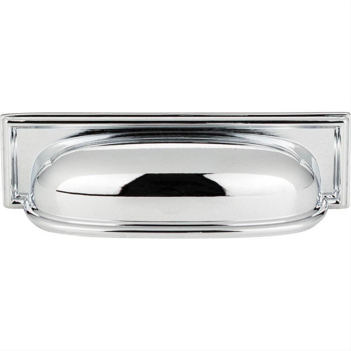 Atlas Homewares 383-CH Campaign Rope Cup Pull 3-3/4" Polished Chrome