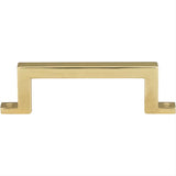 Atlas Homewares 384-PB Campaign Bar Pull 3" Polished Brass