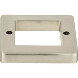Atlas Homewares 392-BN Tableau Square Base 1-7/16" Backplate Brushed Nickel