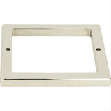 Atlas Homewares 395-PN Tableau Square Base 3" Backplate Polished Nickel
