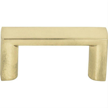 Atlas Homewares 400-FG Tableau Squared Pull 1 7/16 Inch Center to Center French Gold
