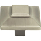 Atlas Homewares 4002-P Trocadero Large Square Knob 1-1/2" Pewter