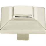 Atlas Homewares 4002-PN Trocadero Large Square Knob 1-1/2" Polished Nickel