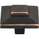 Atlas Homewares 4002-VB Trocadero Large Square Knob 1-1/2" Venetian Bronze