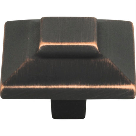 Atlas Homewares 4002-VB Trocadero Large Square Knob 1-1/2" Venetian Bronze