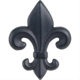 Atlas Homewares 4006-BL Fleur de lys Knob 2-1/4" Matte Black
