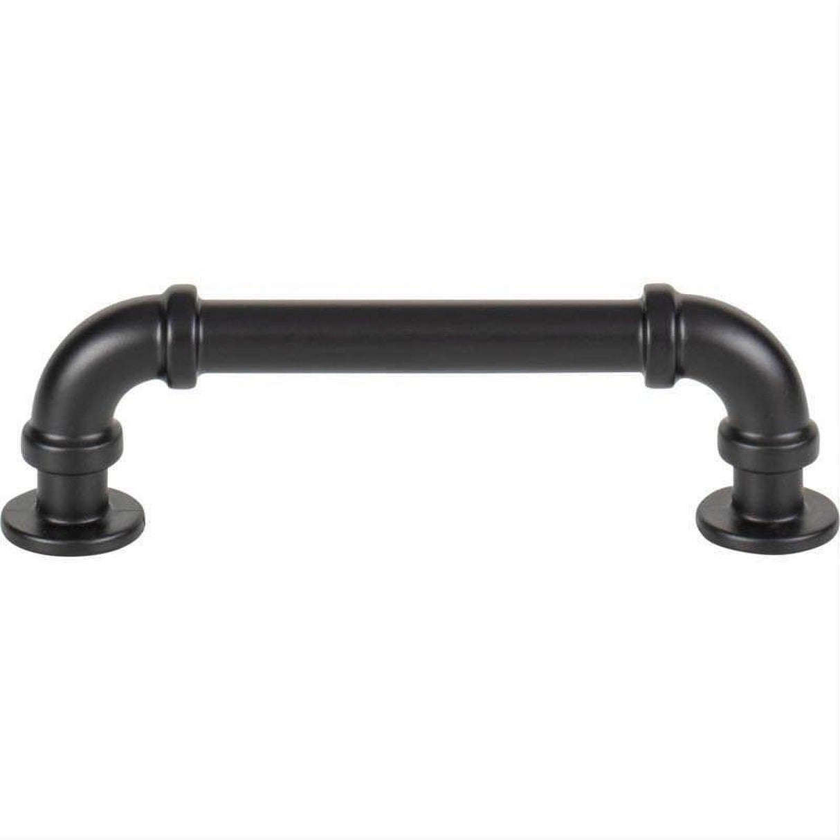 Atlas Homewares 432-BL Steam Punk Pull 3 3/4 Inch Center to Center Matte Black