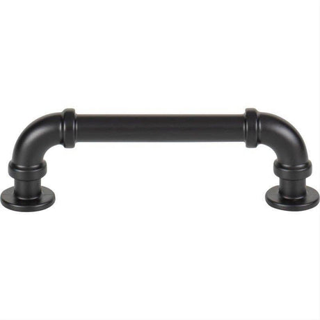Atlas Homewares 432-BL Steam Punk Pull 3 3/4 Inch Center to Center Matte Black