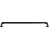 Atlas Homewares 434-BL Steam Punk Pull 12 Inch Center to Center Matte Black