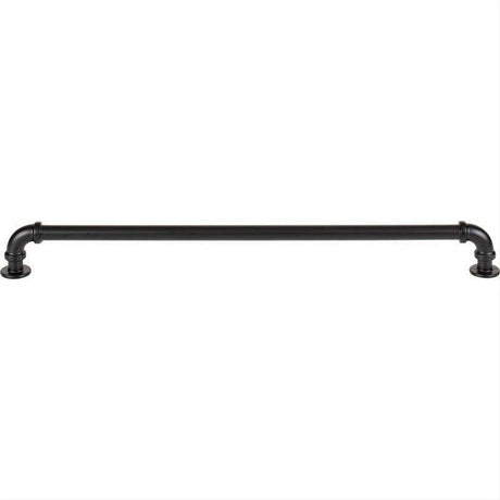 Atlas Homewares 434-BL Steam Punk Pull 12 Inch Center to Center Matte Black