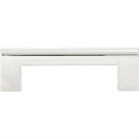 Atlas Homewares 438-CH Round Rail Pull 3 3/4 Inch Center to Center Polished Chrome