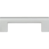 Atlas Homewares 438-MC Round Rail Pull 3 3/4 Inch Center to Center Matte Chrome