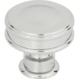 Atlas Homewares A100-CH Oskar Knob 1-1/4" Polished Chrome