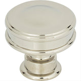 Atlas Homewares A100-PN Oskar Knob 1-1/4" Polished Nickel
