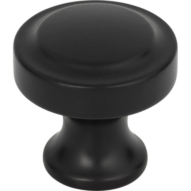 Atlas Homewares A300-BL Bradbury Knob 1-1/4" Matte Black