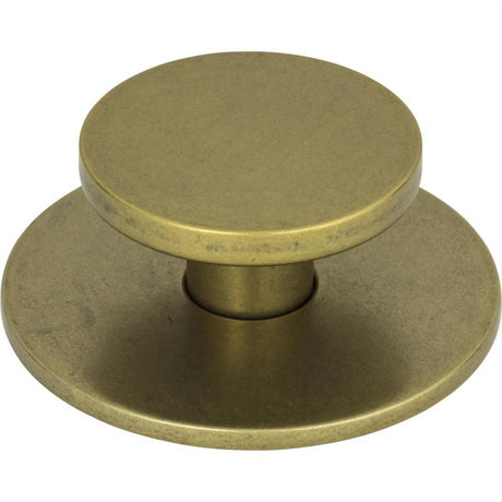Atlas Homewares A601-UB Dot Knob 2" Vintage Brass
