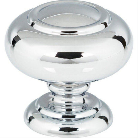 Atlas Homewares A610-CH Victoria Knob 1 1/4 Inch Polished Chrome