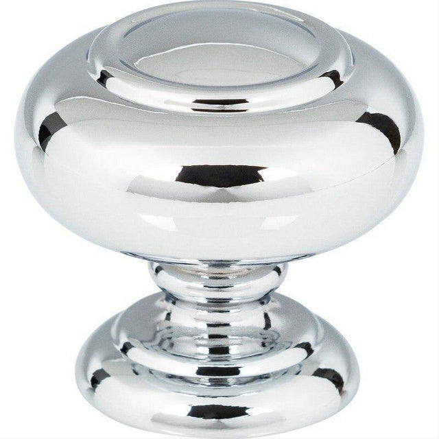 Atlas Homewares A610-CH Victoria Knob 1 1/4 Inch Polished Chrome
