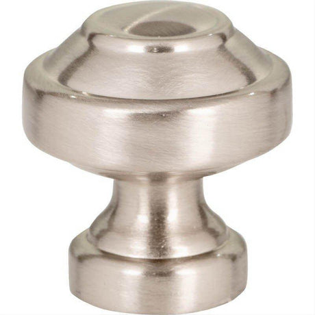 Atlas Homewares A640-BRN Malin Knob 1 1/8 Inch Brushed Nickel