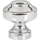 Atlas Homewares A640-CH Malin Knob 1 1/8 Inch Polished Chrome