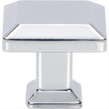 Atlas Homewares A660-CH Sweetbriar Lane 1 1/4 Inch Diameter Square Knob Polished Chrome