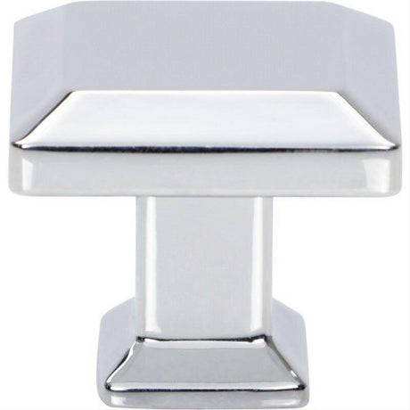 Atlas Homewares A660-CH Sweetbriar Lane 1 1/4 Inch Diameter Square Knob Polished Chrome