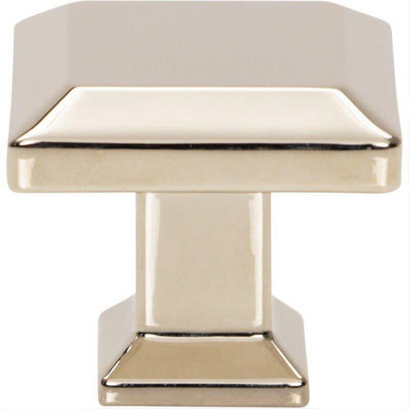 Atlas Homewares A660-PN Sweetbriar Lane 1 1/4 Inch Diameter Square Knob Polished Nickel