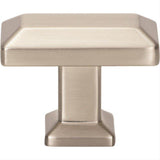 Atlas Homewares A661-BRN Sweetbriar Lane 1 3/8 Inch Diameter Square Knob Brushed Nickel