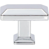 Atlas Homewares A661-CH Sweetbriar Lane 1 3/8 Inch Diameter Square Knob Polished Chrome